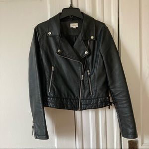 Lily Loves Faux Leather Biker Jacket (US 6)